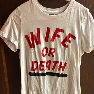 Gifted Apparel White Tee with Red Graphic